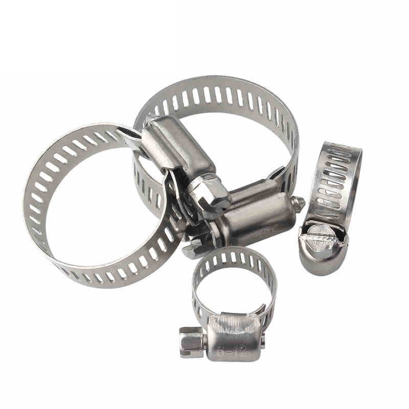 Macchina per l'assemblaggio di fascette stringitubo di tipo americano